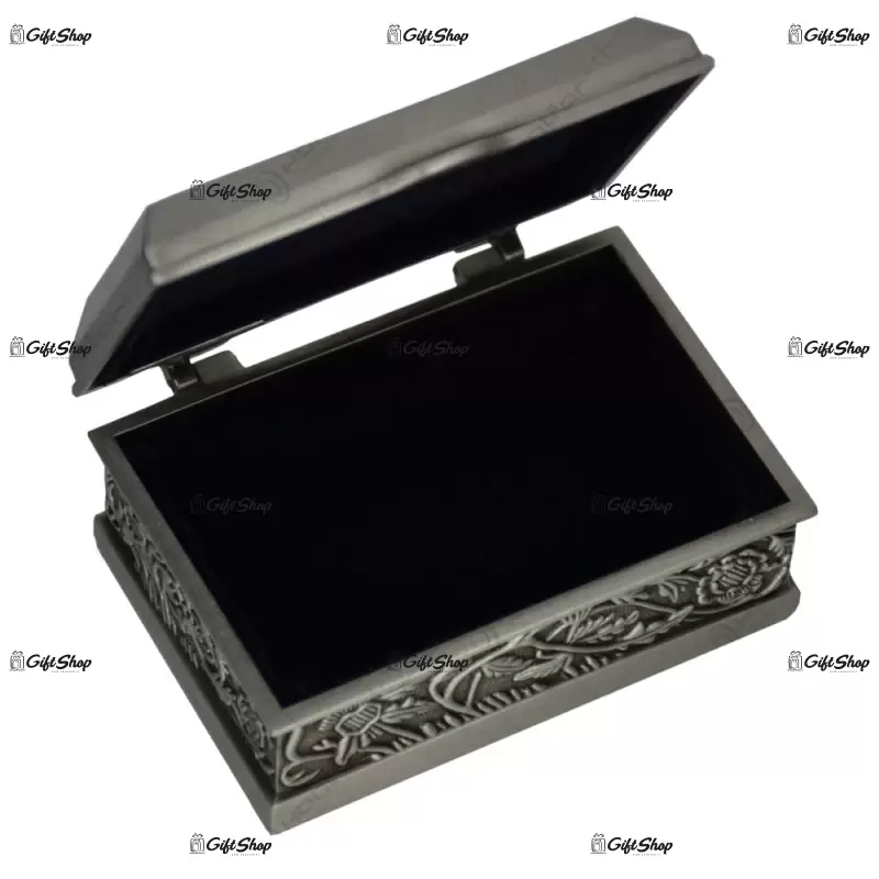 Caseta pentru bijuterii, elegant metal antimoniu d