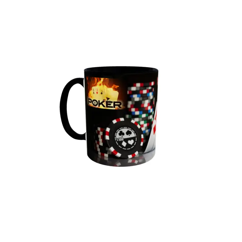 Poker destinul imparte ..., cana ceramica, 330ml