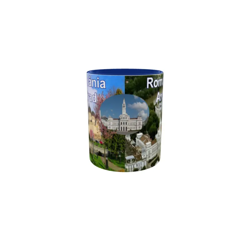 Arad romania, cana ceramica, 330ml, model 3
