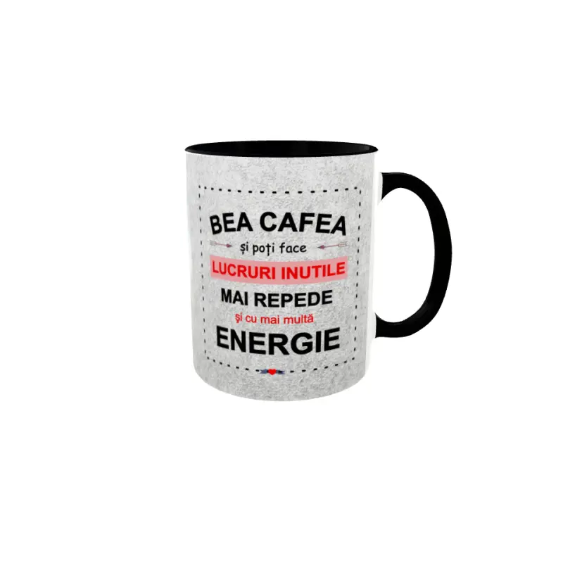 Bea cafea si poti face..., cana ceramica, 330ml, model 1