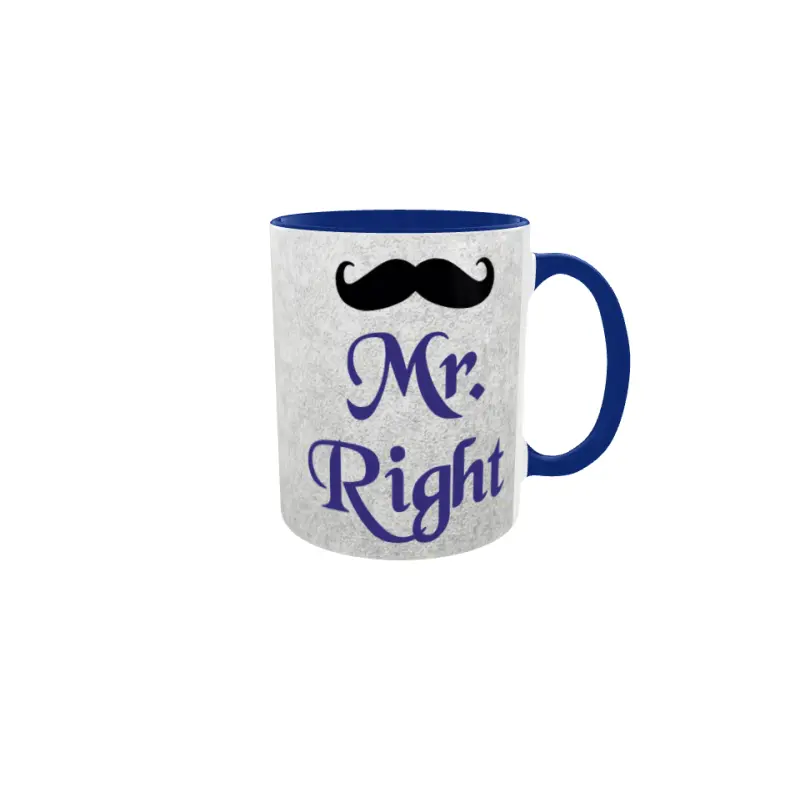 Mr. right, cana ceramica, 330ml, model 1