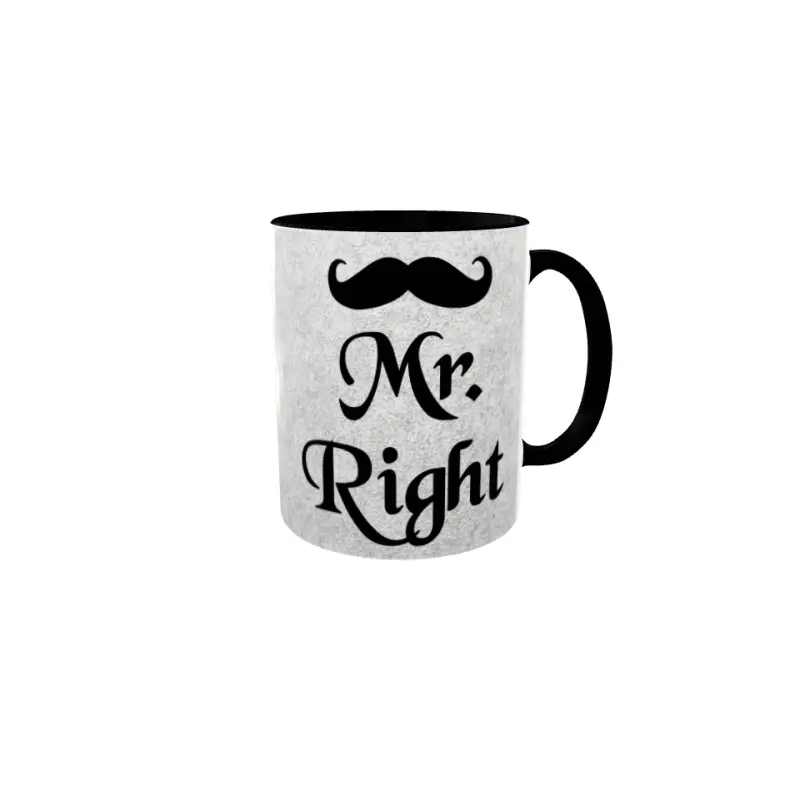 Mr. right, cana ceramica, 330ml, model 2