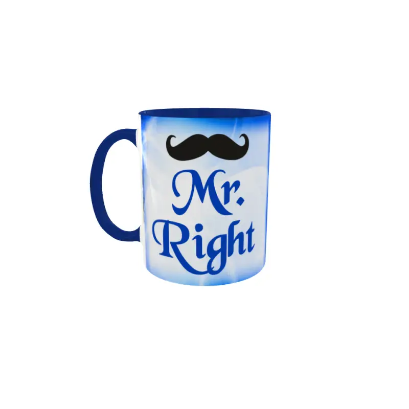 Mr right, cana ceramica, 330ml, model 3