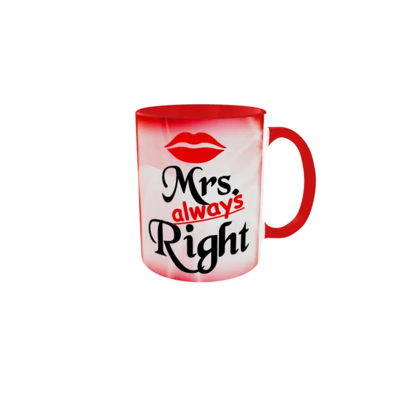 Mrs. always right, cana ceramica, 330ml, model 2