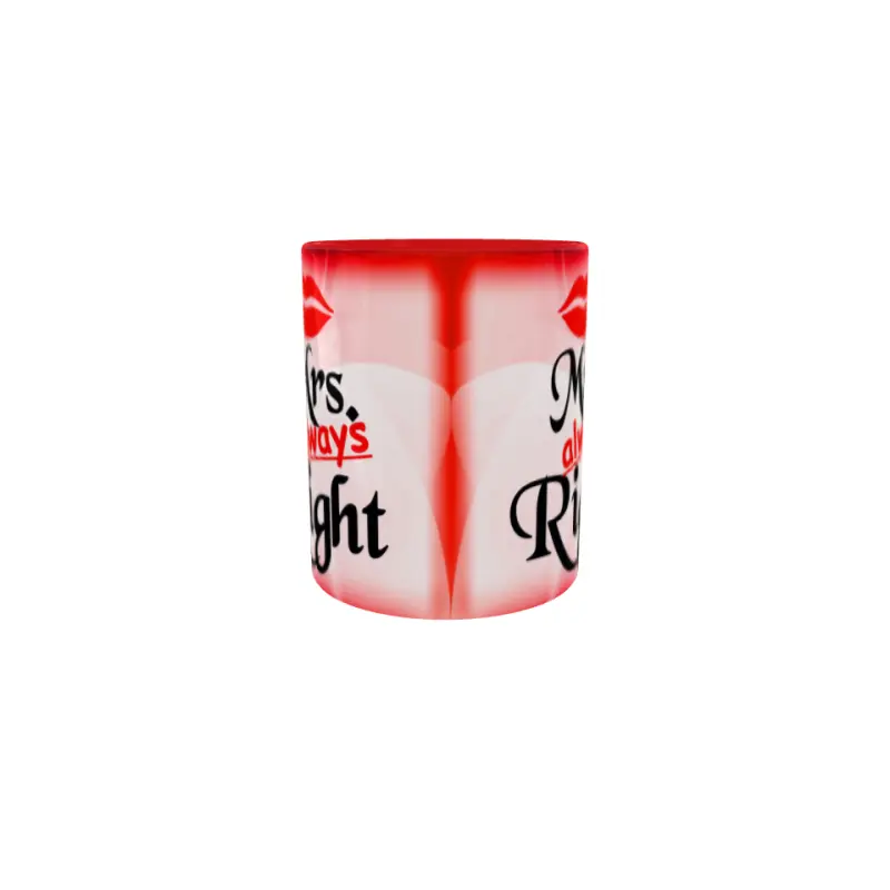Mrs. always right, cana ceramica, 330ml, model 2