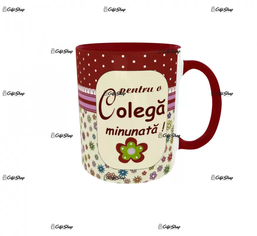 Pentru o colega minunata, cana ceramica, 330ml, cgs1051