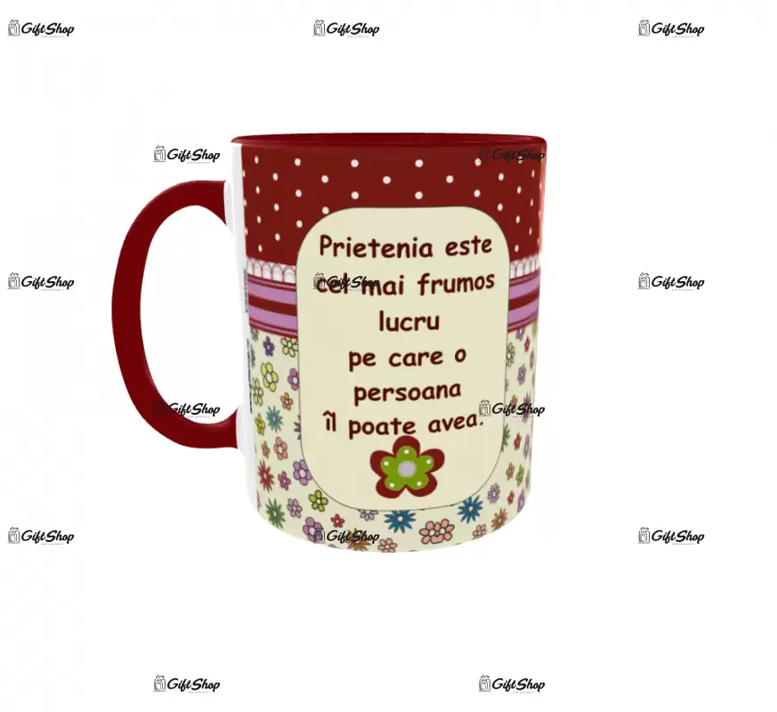 Pentru o prietena minunata, cana ceramica, 330ml, cgs1052