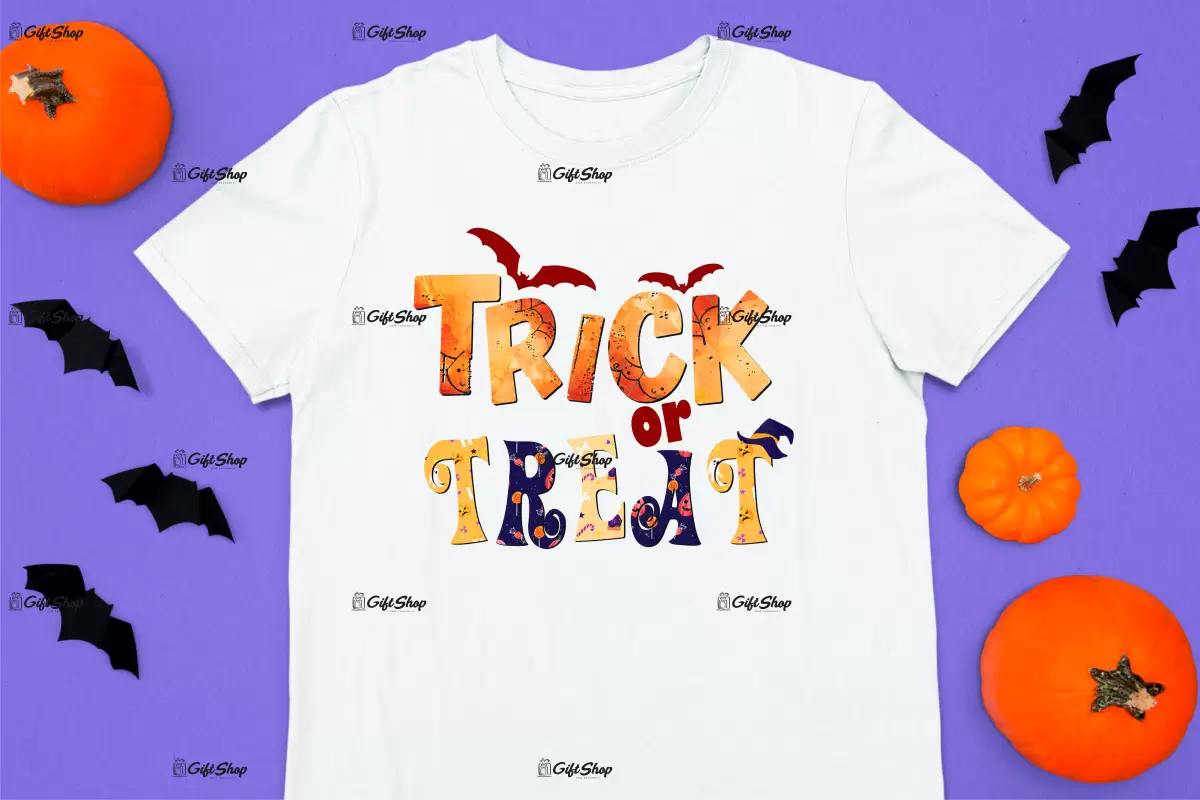 Trick or treat, tricou cu mesaj