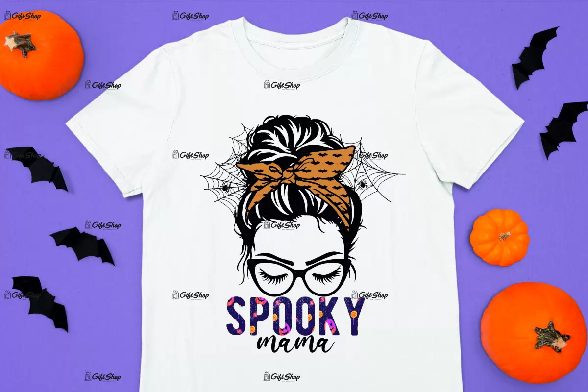 Spooky mama, tricou cu mesaj