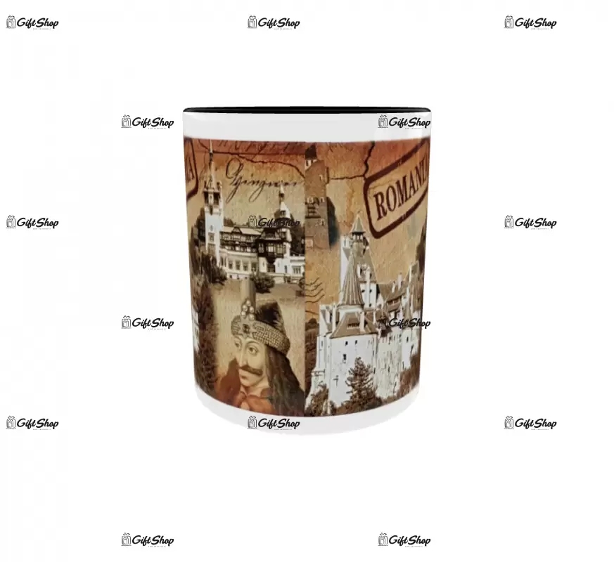 Castelul bran, cana ceramica, 330ml, cgs1056