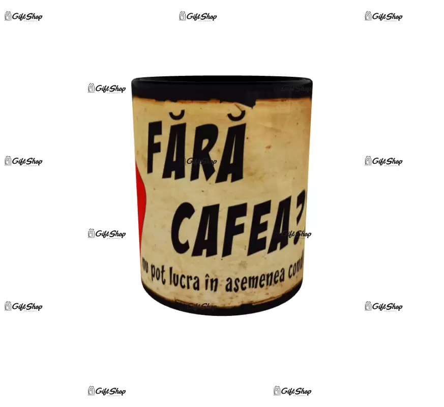 Fara cafea, cana ceramica, 330ml, cgs1058