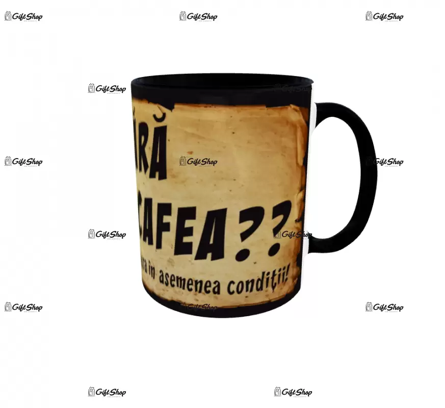 Fara cafea, cana ceramica, 330ml, cgs1058