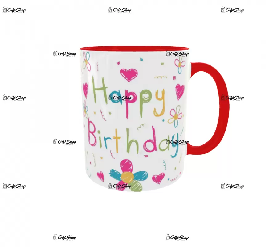 Happy birthday, cana ceramica, 330ml, cgs1059