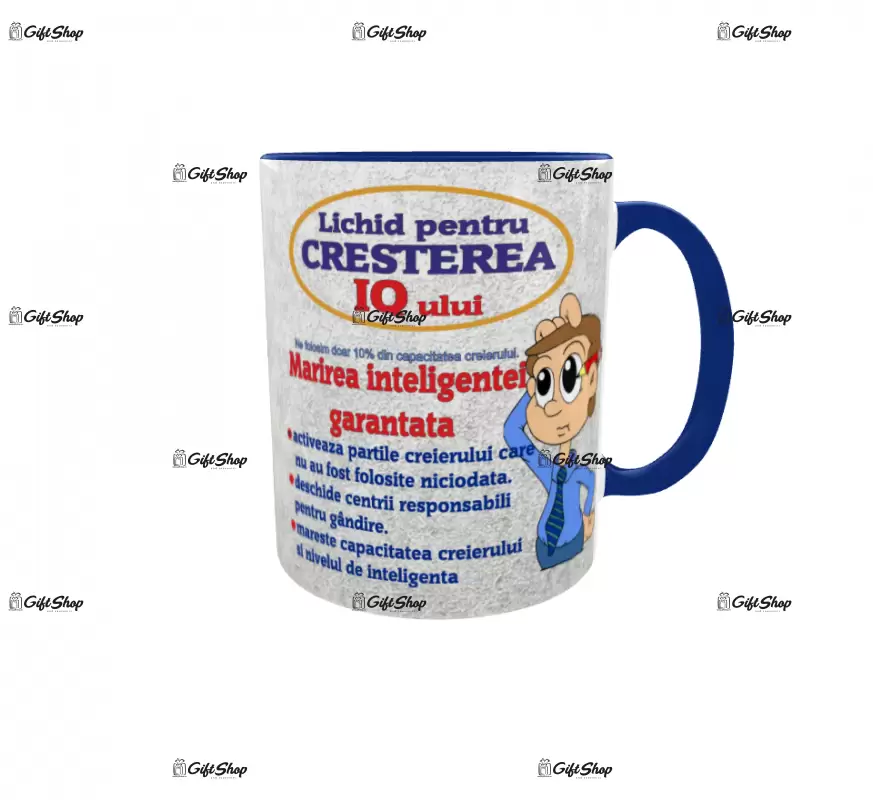 Lichid pentru cresterea iq, cana ceramica, 330ml