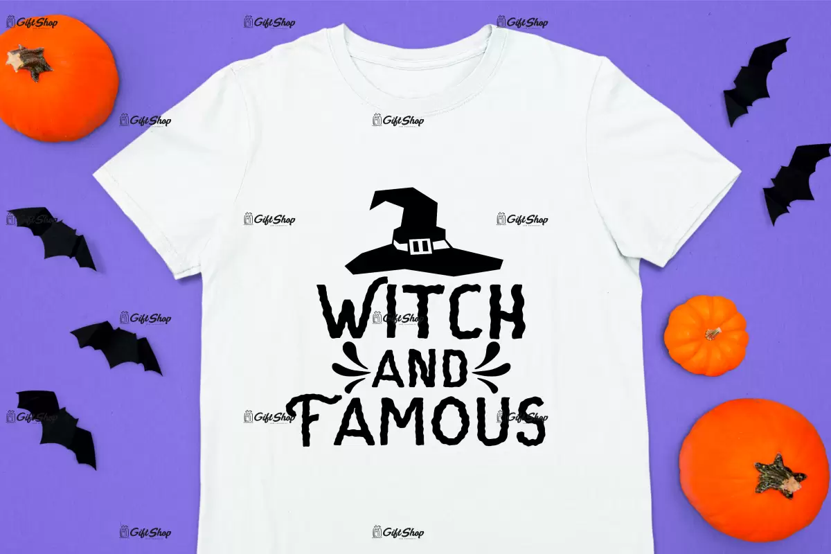 Witch and famous, tricou cu mesaj