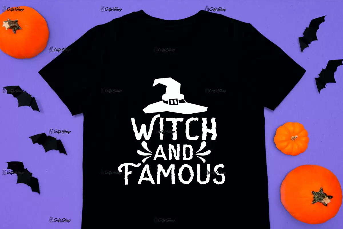 Witch and famous, tricou cu mesaj