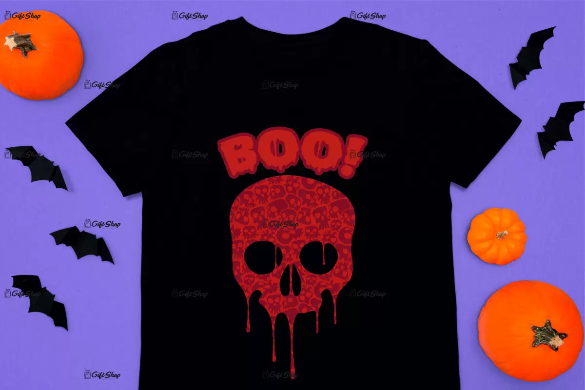 Boo, tricou cu mesaj.