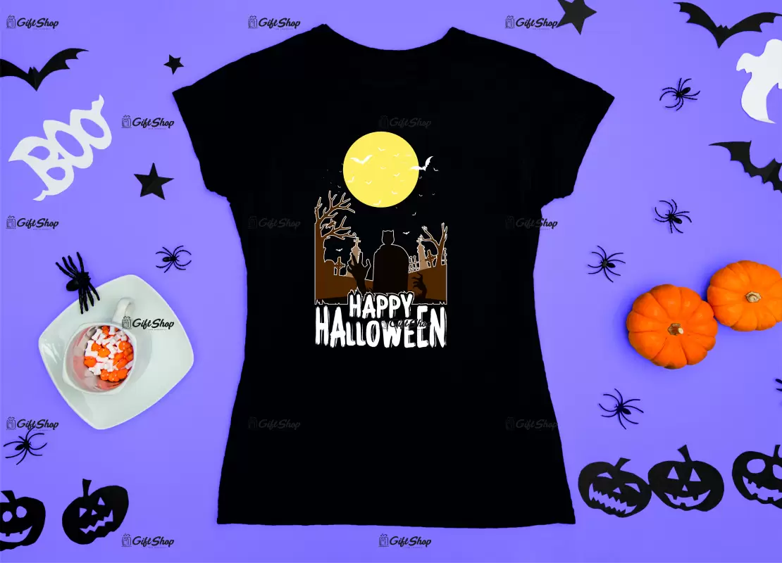 Happy halloween, tricou cu mesaj....