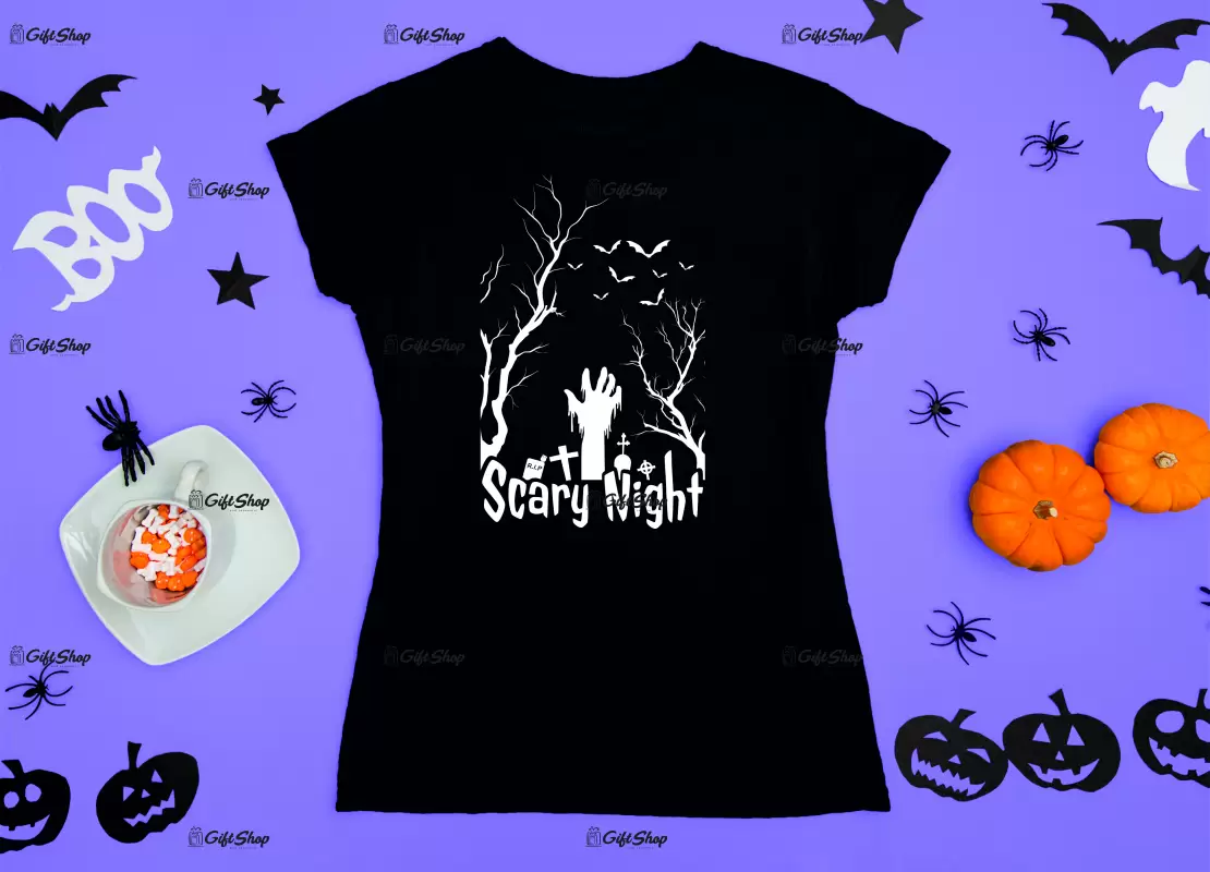 Scary night, tricou cu mesaj