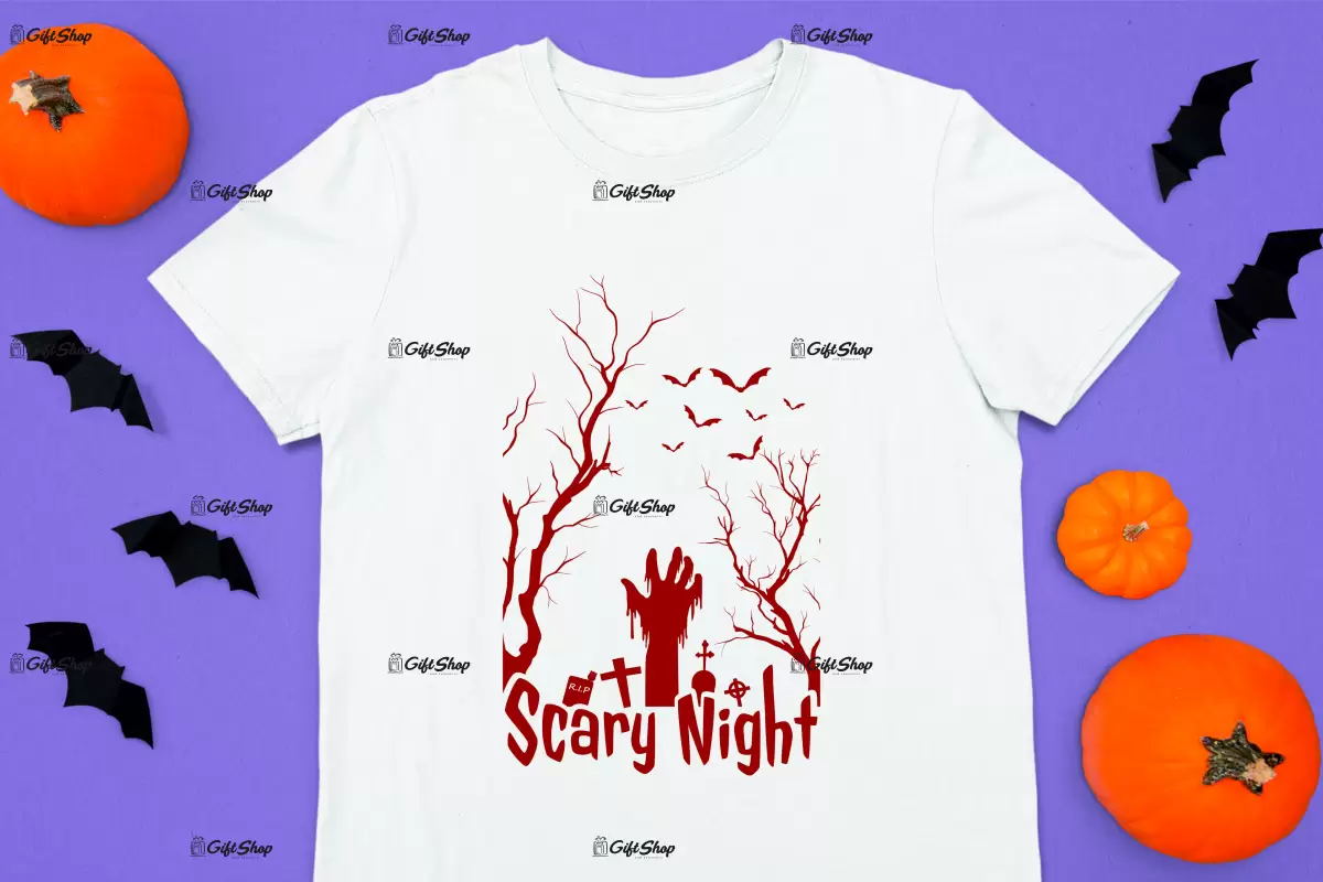 Scary night, tricou cu mesaj