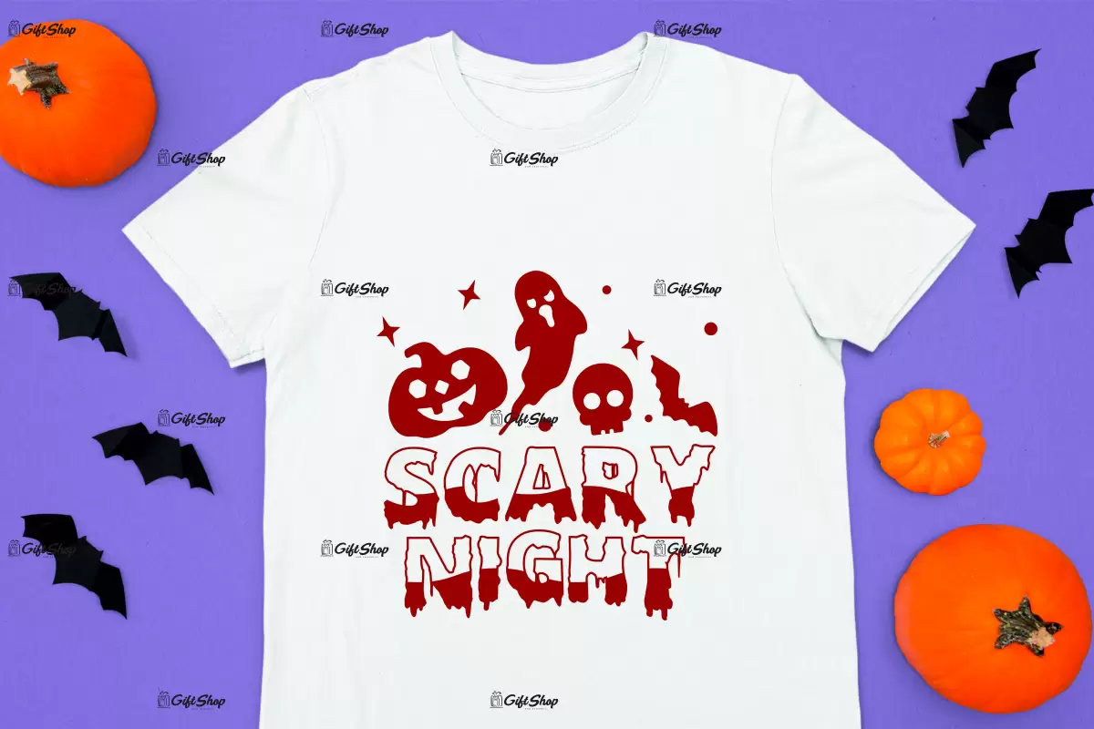 Scary night, tricou cu mesaj.