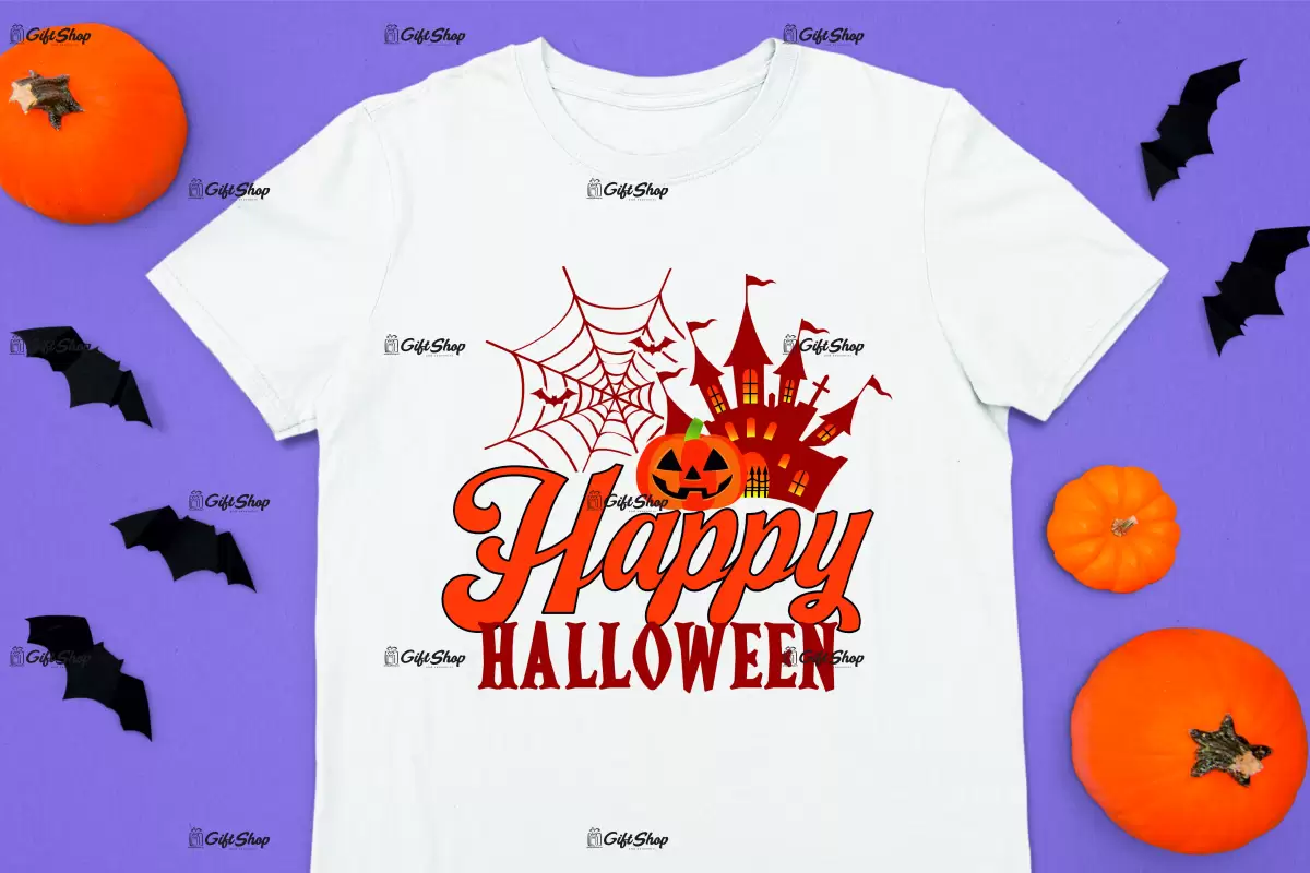 Happy halloween, tricou cu mesaj-