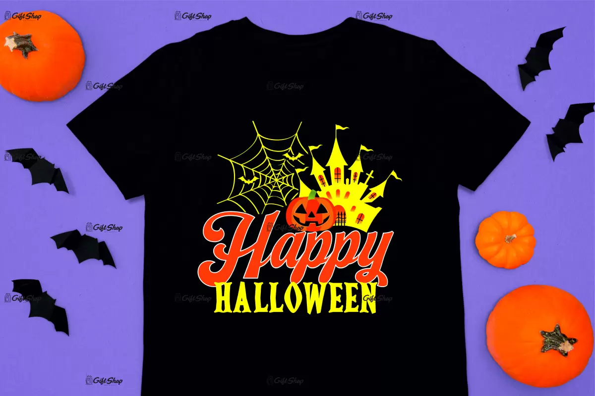 Happy halloween, tricou cu mesaj-