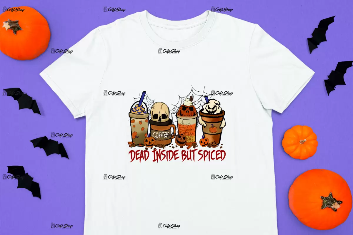 Dead inside but spiced, tricou cu mesaj