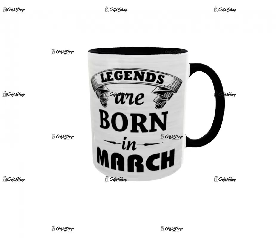 March, legends are born in, cana ceramica, 330ml, cgs1109c