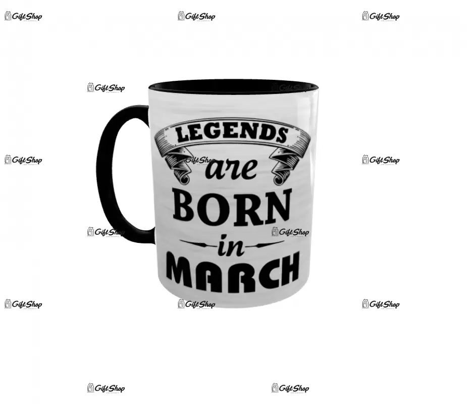 March, legends are born in, cana ceramica, 330ml, cgs1109c