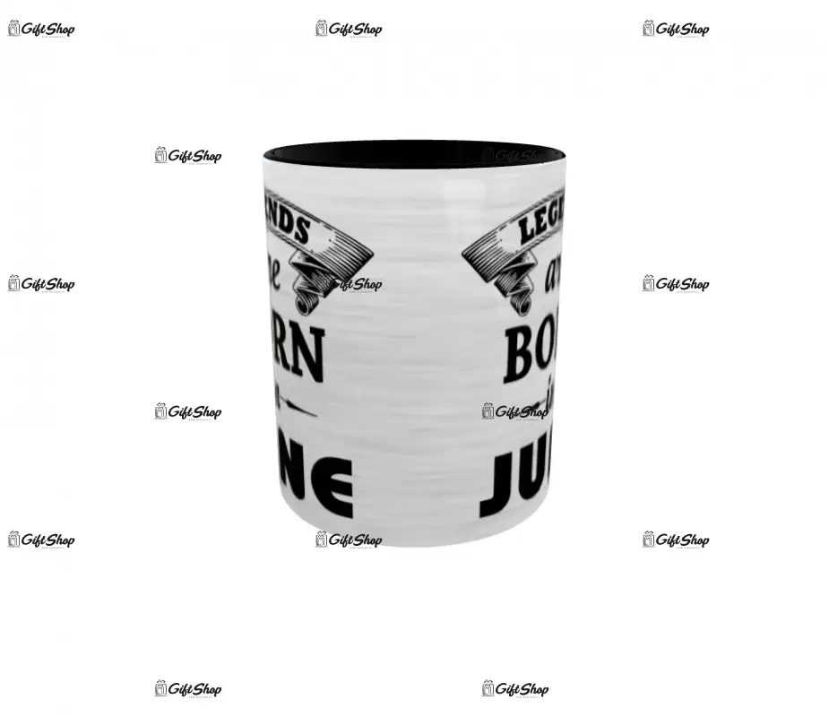 June, legends are born in, cana ceramica, 330ml, cgs1109f