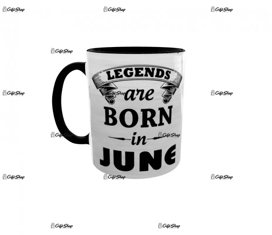 June, legends are born in, cana ceramica, 330ml, cgs1109f