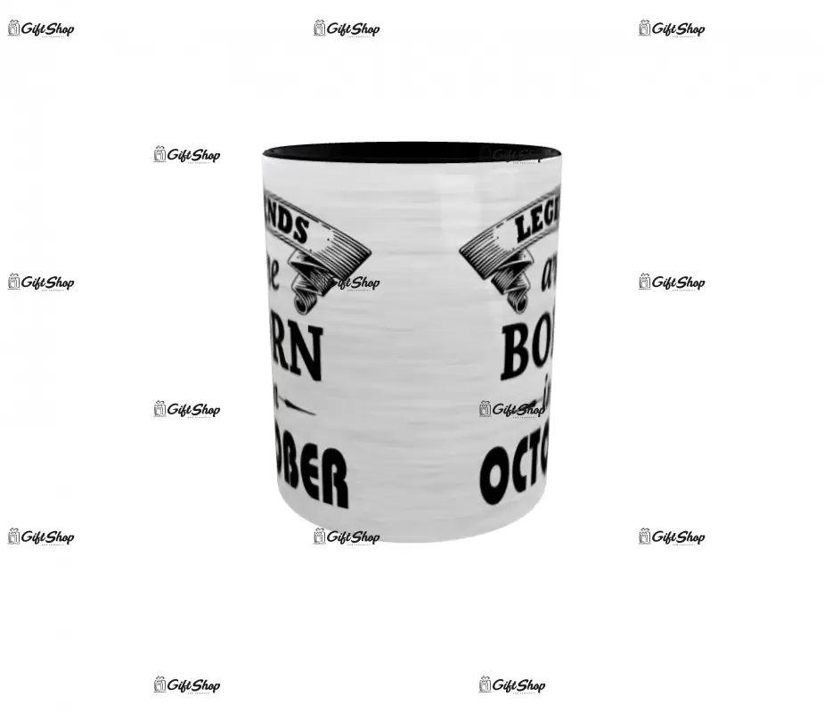 October, legends are born in, cana ceramica, 330ml, cgs1109j