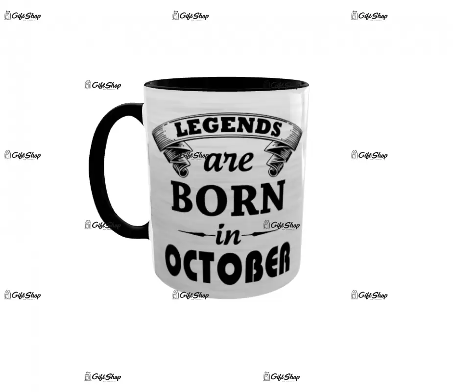 October, legends are born in, cana ceramica, 330ml, cgs1109j