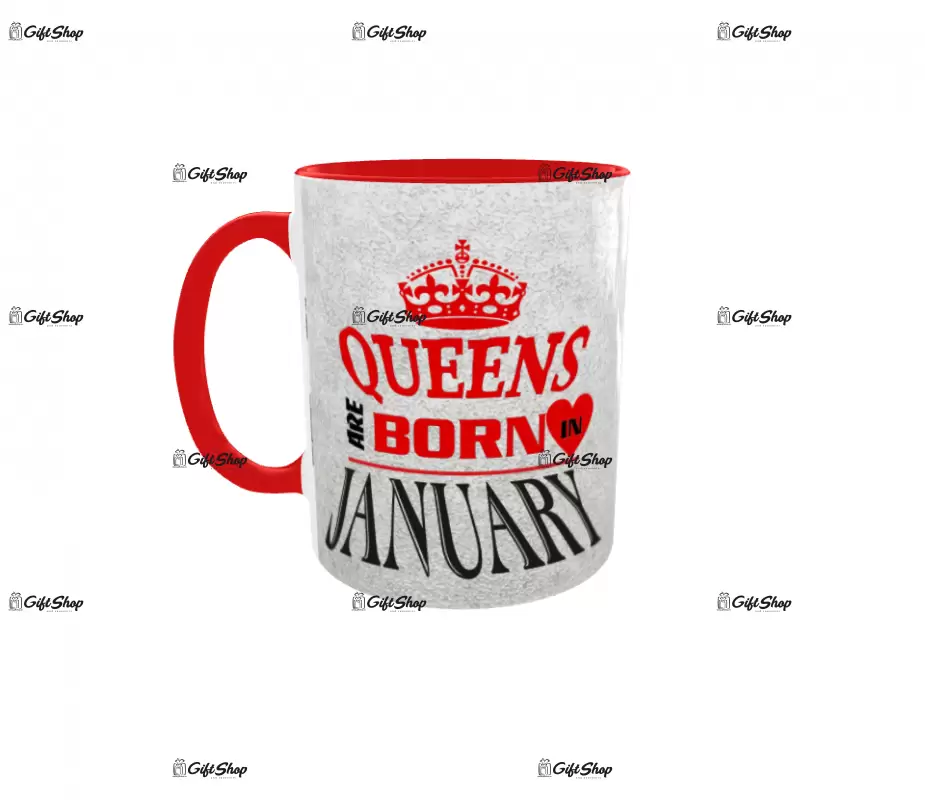 January, queens are born in, cana ceramica, 330ml, cgs1110a