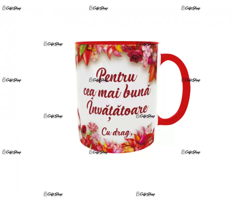 Pentru cea mai buna invatatoare, cana ceramica, 330ml, cgs1119