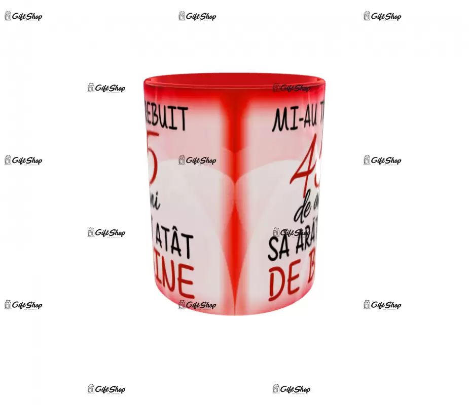 Mi-au trebuit 45 de ani sa arat atat de bine, cana ceramica, 330ml, cgs1124b