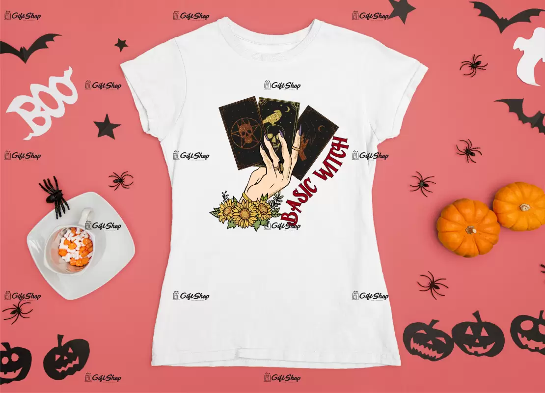 Basic witch , tricou cu mesaj