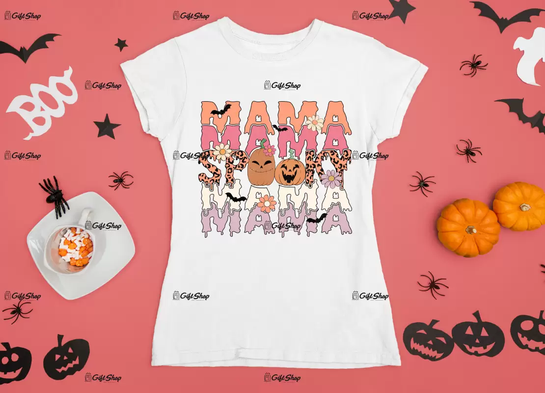 Mama spooky mama , tricou cu mesaj