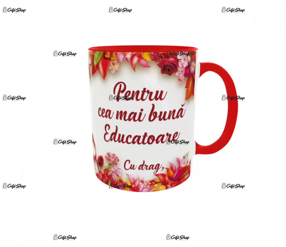 Pentru cea mai buna educatoare, cana ceramica, 330ml, cgs1132