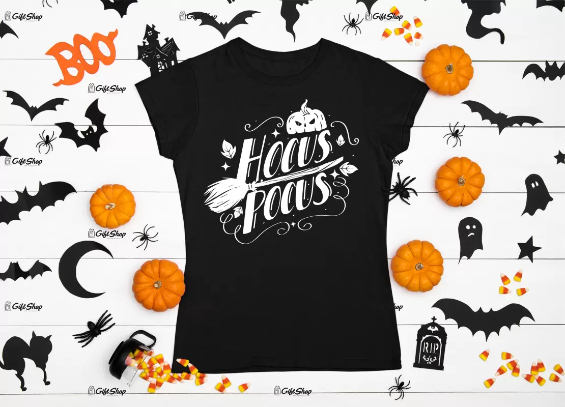 Hocus pocus , tricou cu mesaj