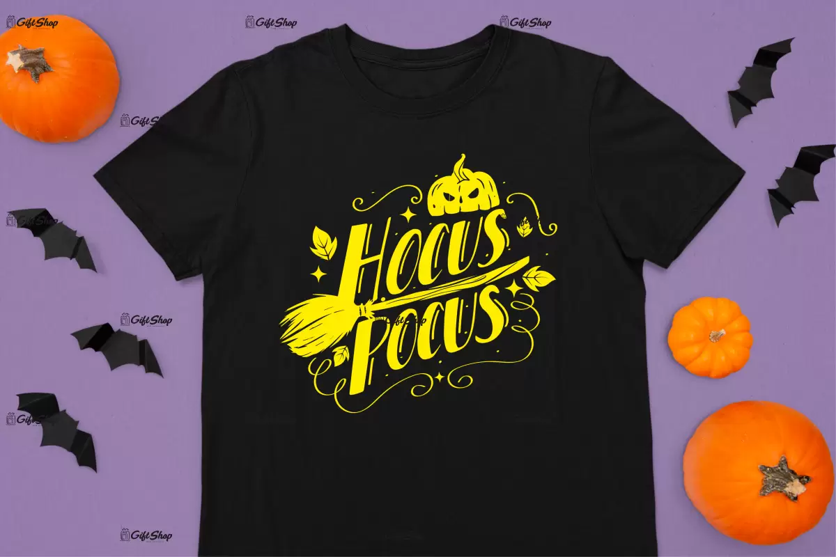 Hocus pocus , tricou cu mesaj