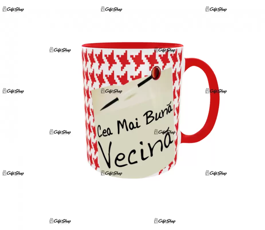 Pentru cea mai buna vecina, cana ceramica, 330ml, cgs1135a