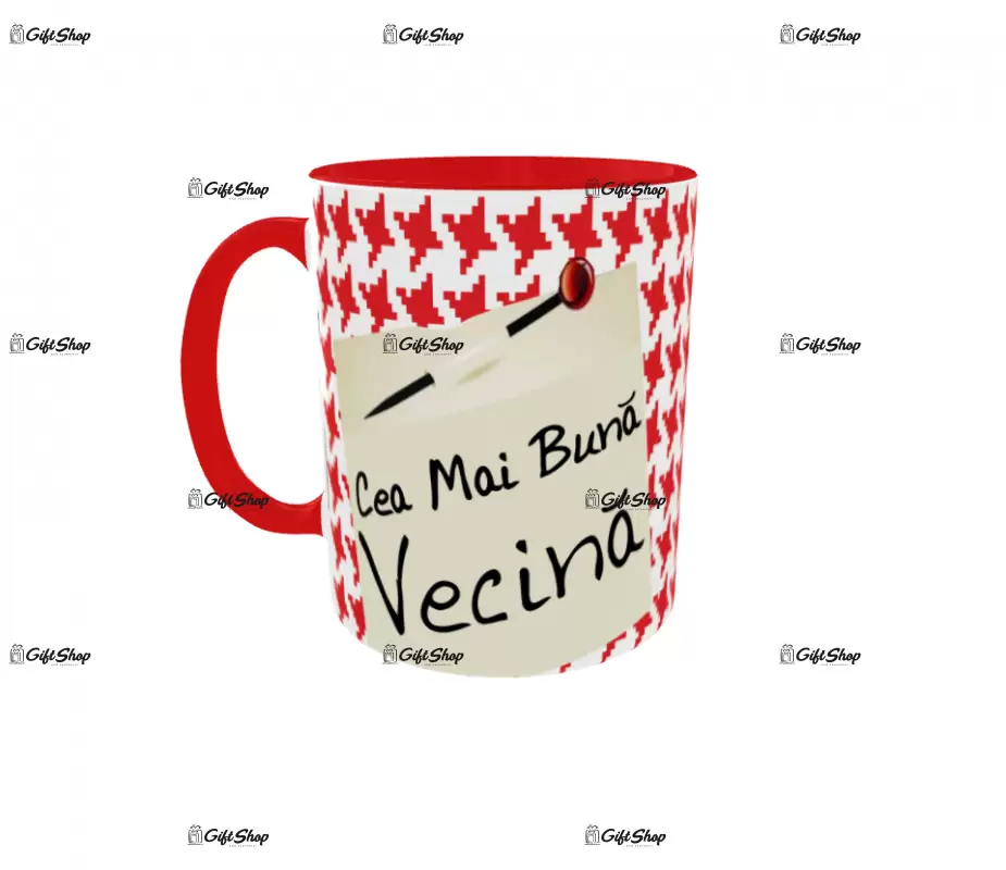 Pentru cea mai buna vecina, cana ceramica, 330ml, cgs1135a