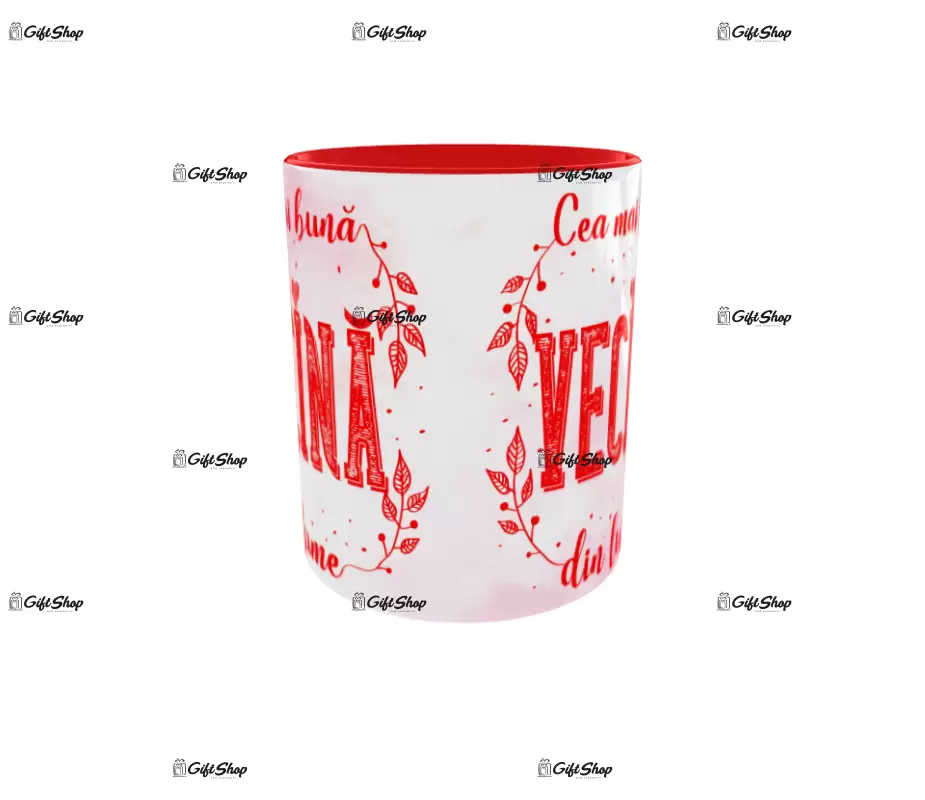 Pentru cea mai buna vecina din lume, cana ceramica, 330ml, cgs1135b