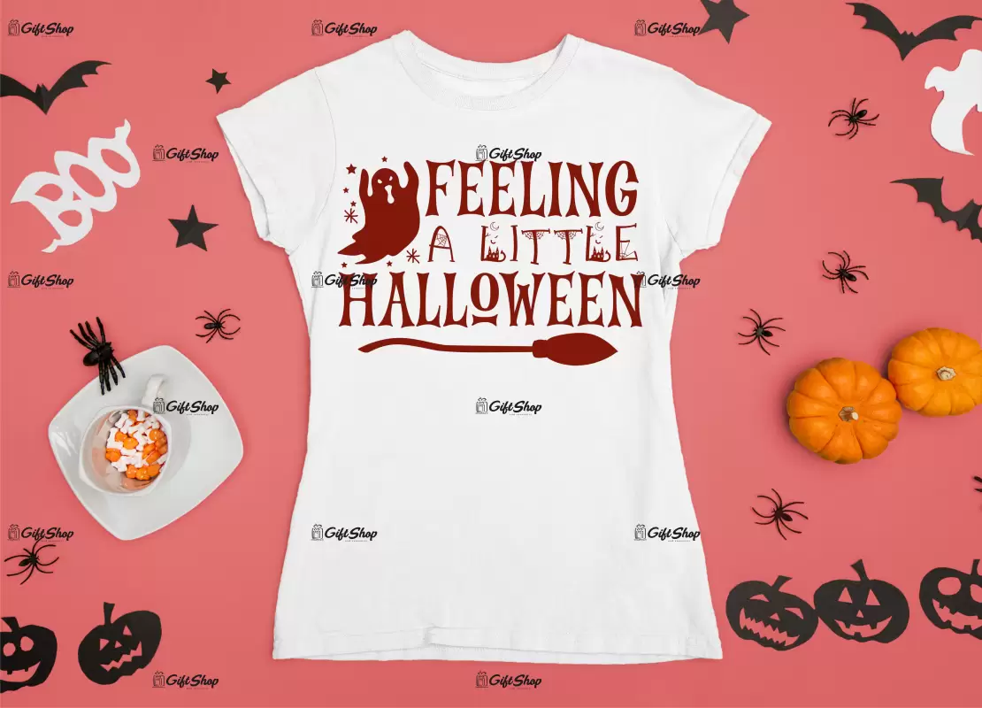 Feeling a little halloween , tricou cu mesaj