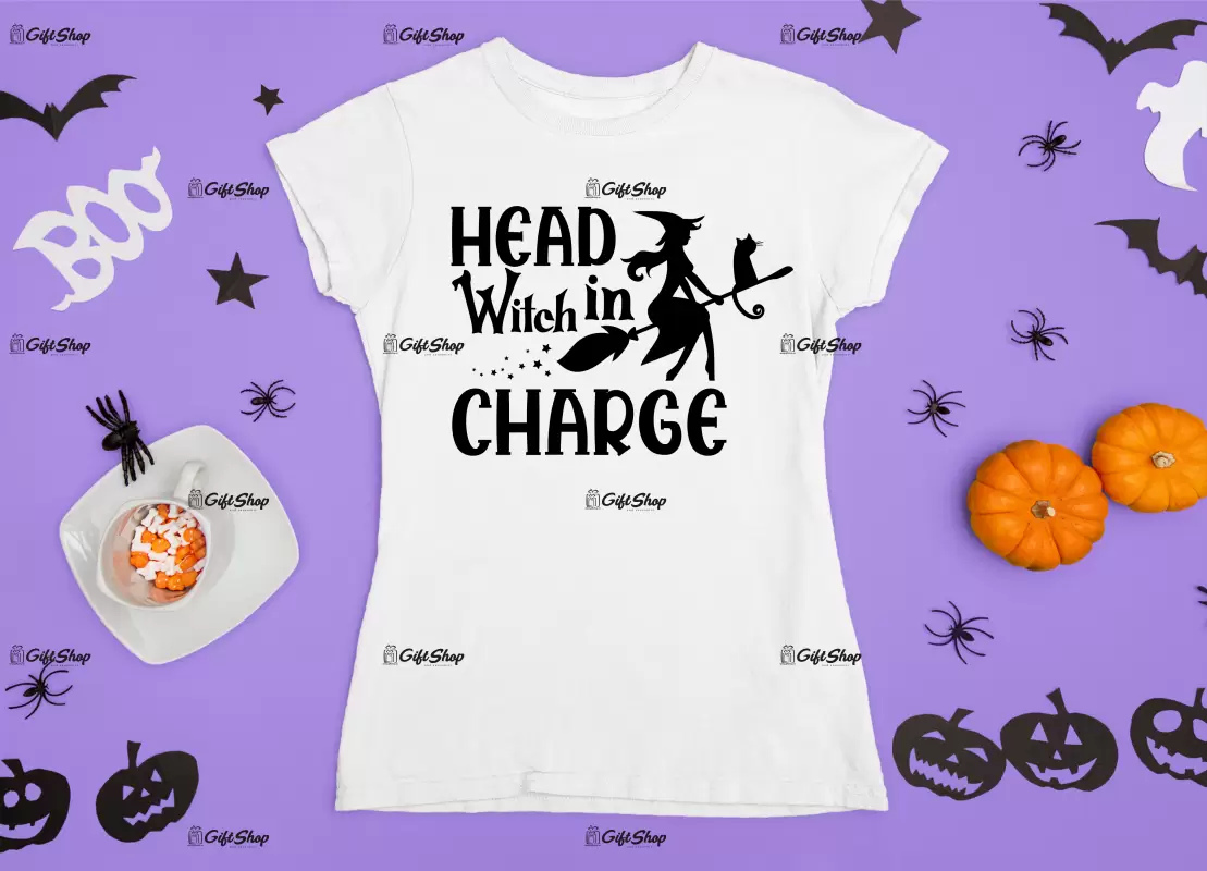 Head witch in charge, tricou cu mesaj