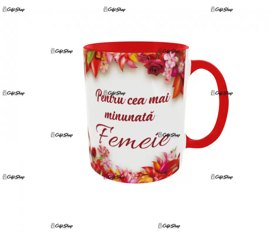Pentru cea mai minunata femeie, cana ceramica, 330ml, cgs1180