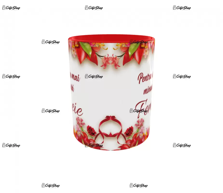 Pentru cea mai minunata femeie, cana ceramica, 330ml, cgs1180