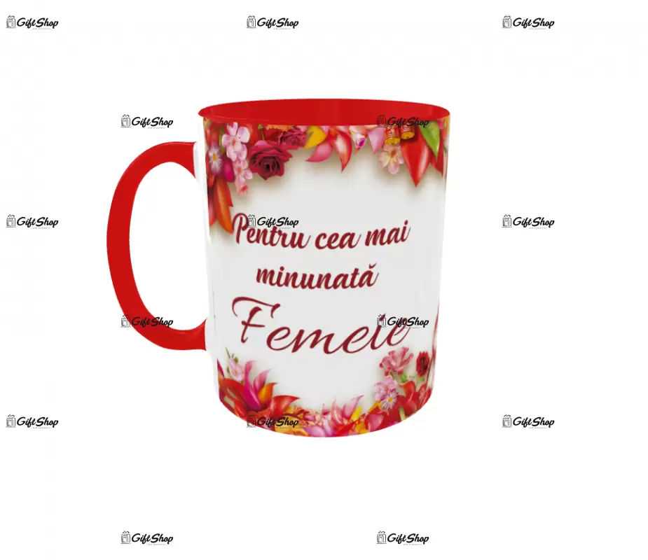 Pentru cea mai minunata femeie, cana ceramica, 330ml, cgs1180